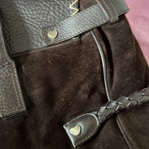 All leather ad suede hand bag - Picture 3 of 12